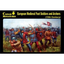 European Medieval Foot Soldiers+Archgers -088