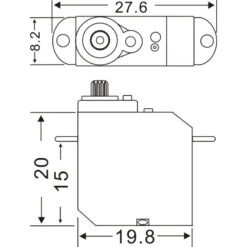 S706 Master Mini Servo Metal Gear -C6702