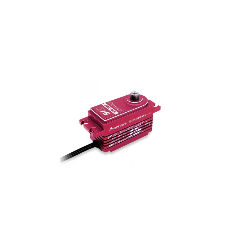 D15 Red Low Profile Servo Reverse Wire 18 KG Trekkracht 3 D15 Red Low Profile Servo Reverse Wire 18 KG Trekkracht