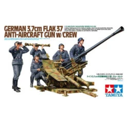 Tamiya German 3.7CM Flak 37 Anti-Aircraft Gun W/Crew -35302