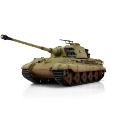 RC Pro-Edition Kingtiger Desert Paint Tank Metal Edition BB Geleverd In Luxe Houten Krat -1112200601 -Radiobesturing En Modelwinkel torro rc konigstiger radiografische bestuurbare tank 1112200601 800x800 1