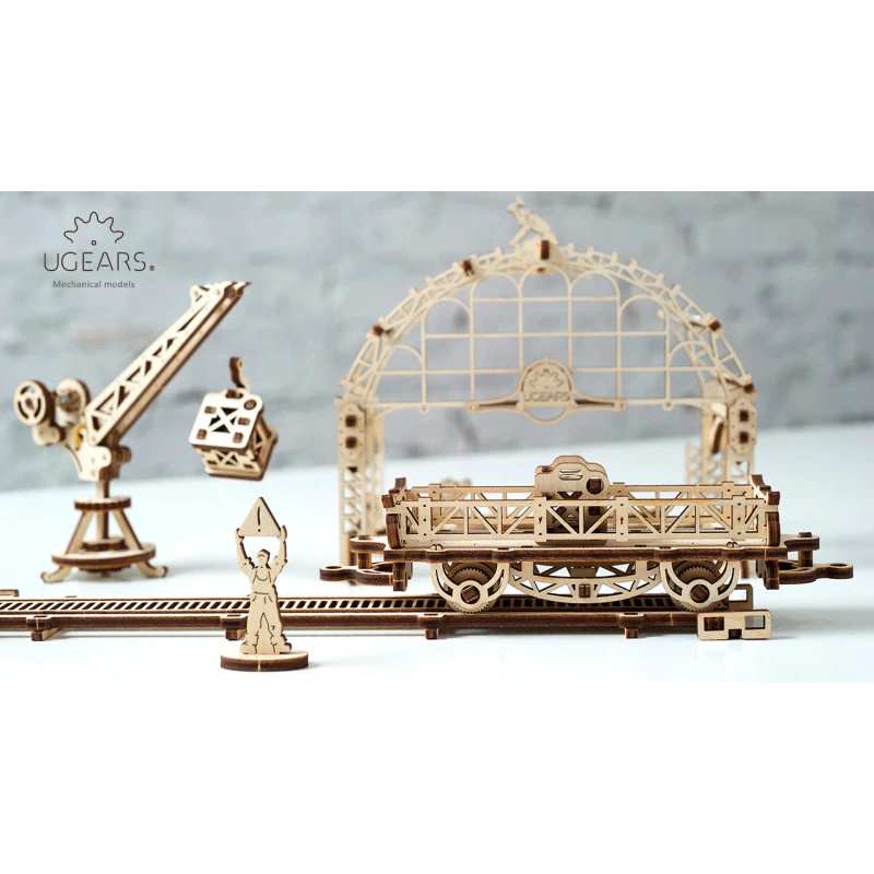 Ugears Rail Mounted Manipulator Series Mechanical Town -70032 3 Ugears Rail Mounted Manipulator Series Mechanical Town -70032